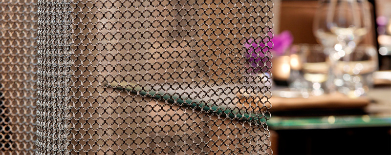 chain mail curtain room divider