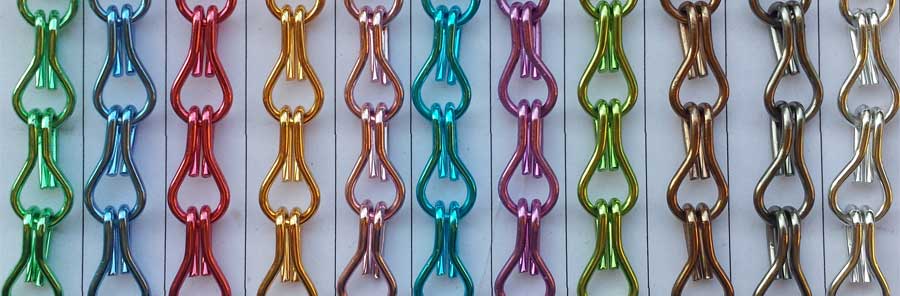 Chain link curtain colours 1