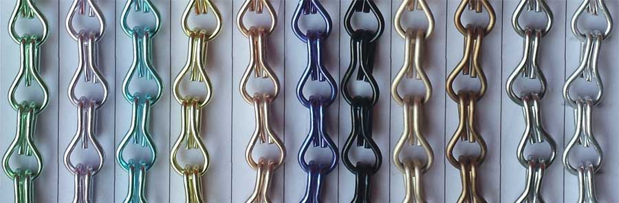 Chain link curtain colours 2