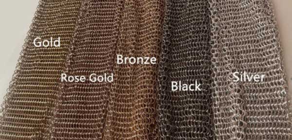 chain mail curtain new colours