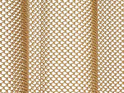 Metal mesh curtain detail