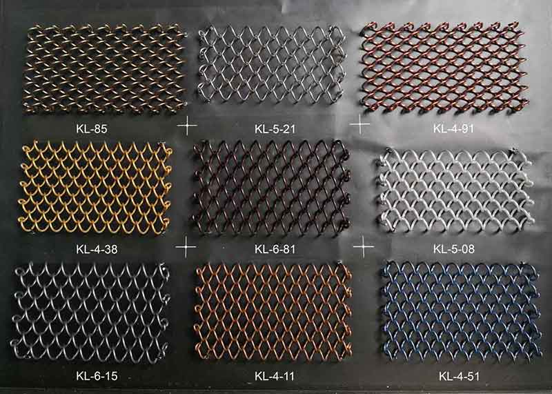 Metal mesh curtain colour plate 2