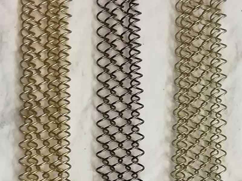 Metal mesh curtain samples