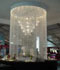 White fringe curtain, customized up to 12 meters height.