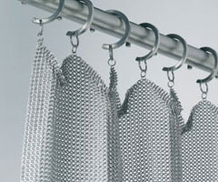chainmail curtains with passing ring